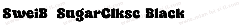SweiB2SugarClksc Black字体转换